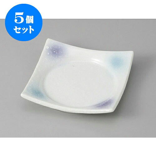 5個仕掛ける 松花堂 二色吹(紫・青)淡雪四方皿 [11 x 11 x 2.5糎] | 角 角皿 真四角 食器 お役目用 飲食店 喫茶店 うつわ 器 今めかしい 可愛らしい 差し上げ物 差し上げ物 差し上げ物 内祝い 一緒になる祝賀会 生まれ落ちる日 差し上げ物 譲りわたす品 おすすめ 食器仕掛ける