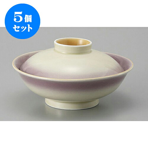 5個セット 蓋向 紫吹蓋向付 [17 x 8.5cm] | 煮物 料亭 旅館 割烹 碗 人気 おすすめ 食器 業務用 飲食店 カフェ うつわ 器 おしゃれ かわいい ギフト プレゼント 引き出物 誕生日 贈り物 贈答品 食器セット 16,657円