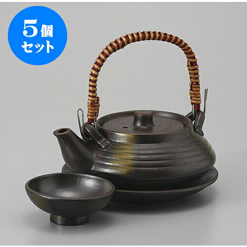 5個セット 土瓶むし 黒吹き平形土瓶むし [11.6 x 5cm 240cc] | 土瓶蒸し 土瓶むし 松茸 マツタケ 料亭 人気 おすすめ 食器 業務用 飲食店 カフェ うつわ 器 おしゃれ かわいい ギフト プレゼント 誕生日 贈り物 贈答品 食器セット｜せともの本舗