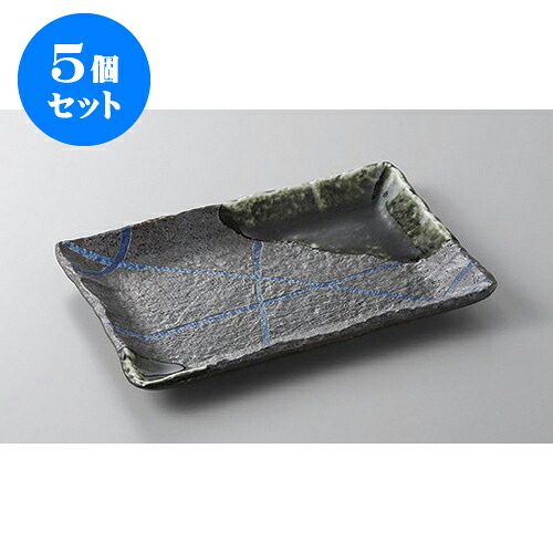 5個セット 焼物皿 南蛮乱十草8.0焼物皿 [21.4 x 16 x 2.3cm] | 焼き物皿 ステーキ皿 サンマ 焼き魚 食器 業務用 飲食店 カフェ うつわ 器 おしゃれ かわいい お洒落 ギフト プレゼント 引き出物 内祝い 結婚祝い 誕生日 贈り物 贈答品 おすすめ 人気 食器セット｜せともの本舗