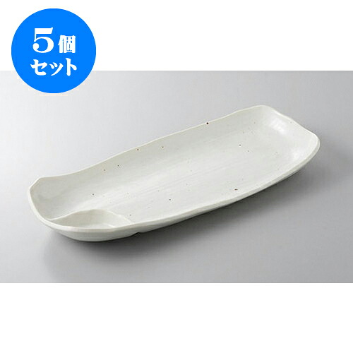 5個セット 仕切皿 白粉引仕切トレー [33.7 x 15 x 4.3cm] | 焼肉 ビュッフェ タレ入れ 人気 おすすめ 食器 業務用 飲食店 カフェ うつわ 器 おしゃれ かわいい ギフト プレゼント 引き出物 誕生日 贈り物 贈答品 食器セット