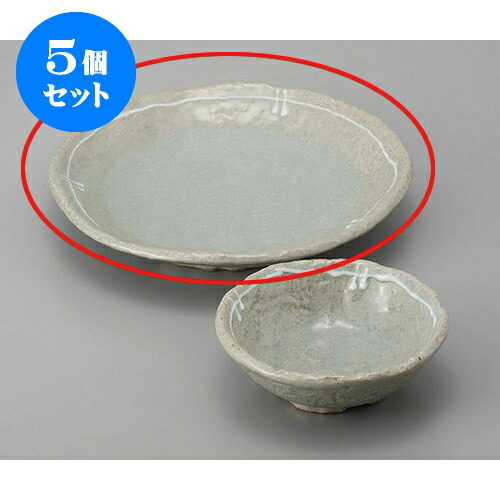 5個セット 天皿 京貫入7.0丸皿 [21.5 x 3.7cm] | 天婦羅 天ぷら テンプラ おすすめ 人気 食器 業務用 飲食店 カフェ うつわ 器 おしゃれ かわいい お洒落 可愛い ギフト プレゼント 引き出物 内祝い 結婚祝い 誕生日 贈り物 贈答品 食器セット