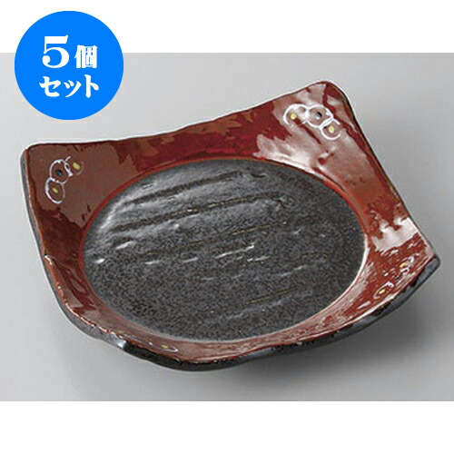 5個セット 銘々皿 南蛮赤絵角前菜皿 [15.6 x 15.3 x 3.9cm] | 取り皿 取皿 中皿 和皿 和食器 食器 業務用 飲食店 カフェ うつわ 器 おしゃれ かわいい ギフト プレゼント 引き出物 内祝い 結婚祝い 誕生日 贈り物 贈答品 おすすめ 人気 食器セット
