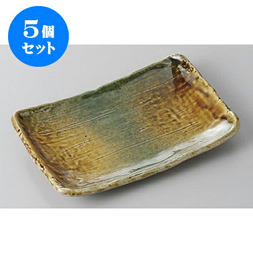 5個仕掛ける 銘々皿 黄海門織部新長角5.5皿 [16 x 11 x 2糎] | 取り皿 取皿 中皿 和皿 和食器 食器 お役目用 飲食店 喫茶店 うつわ 器 今めかしい 可愛らしい 差し上げ物 差し上げ物 差し上げ物 内祝い 一緒になる祝賀会 生まれ落ちる日 差し上げ物 譲りわたす品 おすすめ 一般受け 食器仕掛ける