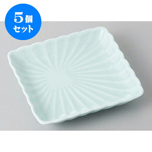 5個セット 銘々皿 翡翠(強化)菊形角皿 [11.5 x 11.5 x 2cm] | 取り皿 取皿 中皿 和皿 和食器 食器 業務用 飲食店 カフェ うつわ 器 おしゃれ かわいい ギフト プレゼント 引き出物 内祝い 結婚祝い 誕生日 贈り物 贈答品 おすすめ 人気 食器セット