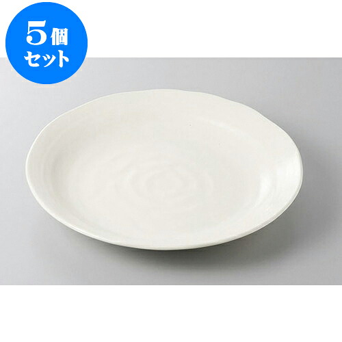 5個セット 丸盛皿 アイボリーマット8.0皿 [26.8 x 2.3cm] | 盛り皿 盛皿 人気 おすすめ フルーツ皿 パーティー パスタ皿 食器 業務用 飲食店 カフェ うつわ 器 ギフト プレゼント 引き出物 誕生日 贈り物 贈答品 おしゃれ かわいい 食器セット