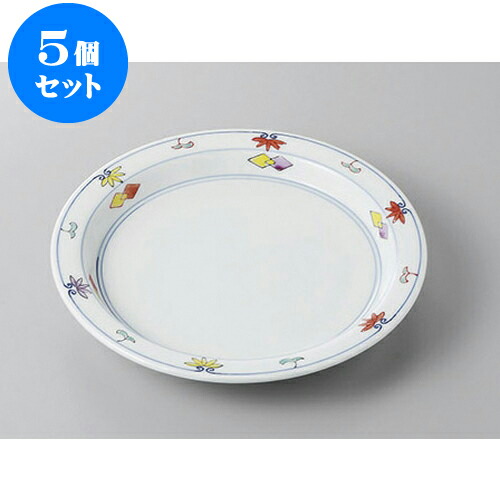 5個セット 丸盛皿 赤絵小花6.0皿 [18.2 x 2.5cm] | 盛り皿 盛皿 人気 おすすめ フルーツ皿 パーティー パスタ皿 食器 業務用 飲食店 カフェ うつわ 器 ギフト プレゼント 引き出物 誕生日 贈り物 贈答品 おしゃれ かわいい 食器セット 14,399円