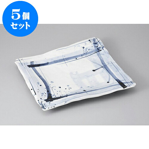 5個セット 長角盛皿 呉須格子長角9.5皿 [29.4 x 25.9 x 4.4cm] | 盛り皿 盛皿 人気 おすすめ フルーツ皿 パーティー パスタ皿 食器 業務用 飲食店 カフェ うつわ 器 ギフト プレゼント 引き出物 誕生日 贈り物 贈答品 おしゃれ かわいい 食器セット 26,057円