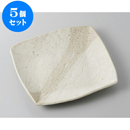 5個セット 正角盛皿 リプル角多用皿(中) [19 x 19 x 3cm] | 盛り皿 盛皿 人気 おすすめ フルーツ皿 パーティー パスタ皿 食器 業務用 飲食店 カフェ うつわ 器 ギフト プレゼント 引き出物 誕生日 贈り物 贈答品 おしゃれ かわいい 食器セット