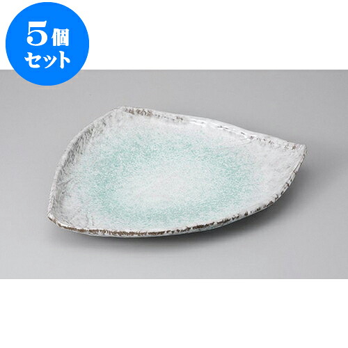 5個仕掛ける うつり変わり盛皿 青釉10号三方皿(大) [33.5 x 27 x 4.5糎] | うつり変わり皿 お皿 和皿 一般受け おすすめ 食器 御役目用 飲食店 喫茶店 うつわ 器 今めかしい 差し上げ物 差し上げ物 差し上げ物 内祝い 一緒になる祝賀会 生まれ落ちる日 差し上げ物 差しあげる品 食器仕掛ける