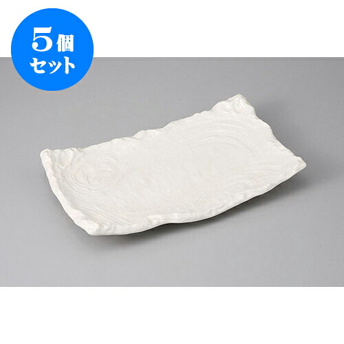 5個セット 萬古焼盛皿 白釉11号四ツ足長角皿 [32.5 x 19 x 5cm] | 盛り皿 盛皿 人気 おすすめ フルーツ皿 パーティー パスタ皿 食器 業務用 飲食店 カフェ うつわ 器 ギフト プレゼント 引き出物 誕生日 贈り物 贈答品 おしゃれ かわいい 食器セット｜せともの本舗