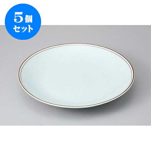 5個セット 有田焼盛皿 有田焼渕金朱青白磁13号皿 [39.5 x 6cm] | 盛り皿 盛皿 人気 おすすめ フルーツ皿 パーティー パスタ皿 食器 業務用 飲食店 カフェ うつわ 器 ギフト プレゼント 引き出物 誕生日 贈り物 贈答品 おしゃれ かわいい 食器セット 108,900円