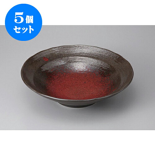 5個セット 大鉢・盛鉢 朱雲尺盛鉢 [31 x 8.2cm] | 盛り鉢 盛鉢 万能 取り鉢 おすすめ 食器 業務用 飲食店 カフェ うつわ 器 おしゃれ かわいい お洒落 可愛い おしゃれ かわいい お洒落 可愛い 食器セット｜せともの本舗