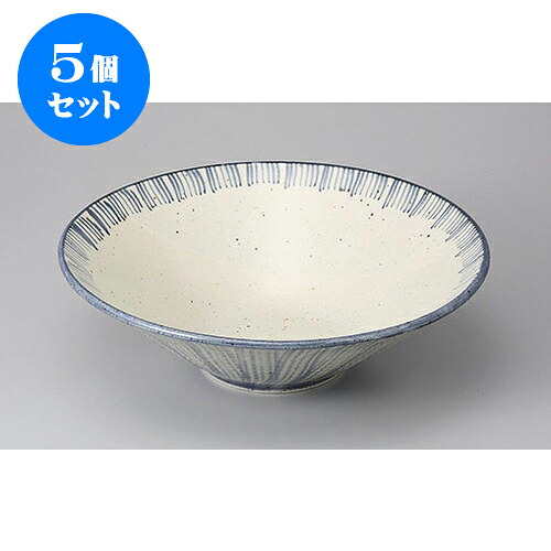 5個セット 大鉢・盛鉢 紺刷毛10.0反丼 [30.7 x 9.3cm] | 盛り鉢 盛鉢 万能 取り鉢 おすすめ 食器 業務用 飲食店 カフェ うつわ 器 おしゃれ かわいい お洒落 可愛い おしゃれ かわいい お洒落 可愛い 食器セット｜せともの本舗
