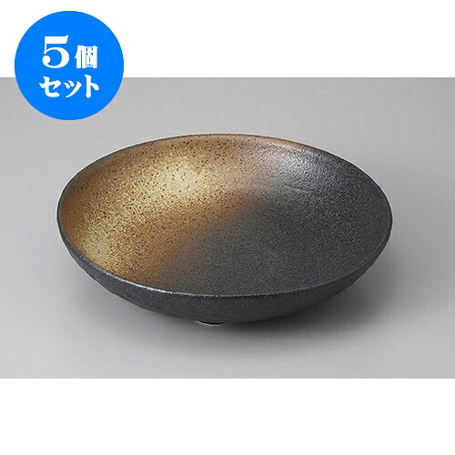 5個セット 大鉢・盛鉢 黒備前風8.5浅鉢 [26 x 6cm] | 盛り鉢 盛鉢 万能 取り鉢 おすすめ 食器 業務用 飲食店 カフェ うつわ 器 おしゃれ かわいい お洒落 可愛い おしゃれ かわいい お洒落 可愛い 食器セット