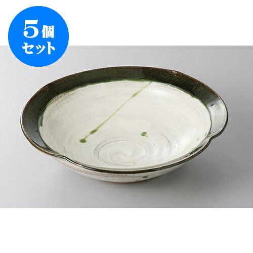 5個セット 大鉢・盛鉢 織部内白四方押し鉢 [23.3 x 22.5 x 6.3cm] | 盛り鉢 盛鉢 万能 取り鉢 おすすめ 食器 業務用 飲食店 カフェ うつわ 器 おしゃれ かわいい お洒落 可愛い おしゃれ かわいい お洒落 可愛い 食器セット