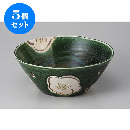 5個セット 変形盛鉢 織部椿盛鉢 [22 x 9cm] | 盛り鉢 盛鉢 万能 取り鉢 おすすめ 食器 業務用 飲食店 カフェ うつわ 器 おしゃれ かわいい お洒落 可愛い おしゃれ かわいい お洒落 可愛い 食器セット