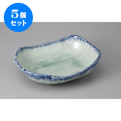 5個セット 変形盛鉢 御深井長角大鉢 [26 x 21.5 x 6.5cm] | 盛り鉢 盛鉢 万能 取り鉢 おすすめ 食器 業務用 飲食店 カフェ うつわ 器 おしゃれ かわいい お洒落 可愛い おしゃれ かわいい お洒落 可愛い 食器セット