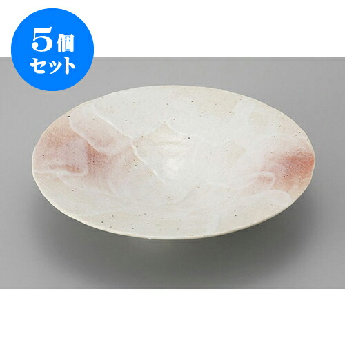 5個セット 鉢 桜志野平鉢(中) [19 x 4.5cm] | 小鉢 中鉢 ボウル ボール 食器 業務用 飲食店 カフェ うつわ 器 おしゃれ かわいい お洒落 可愛い ギフト プレゼント 引き出物 内祝い 結婚祝い 誕生日 贈り物 贈答品 おすすめ 取り皿 食器セット