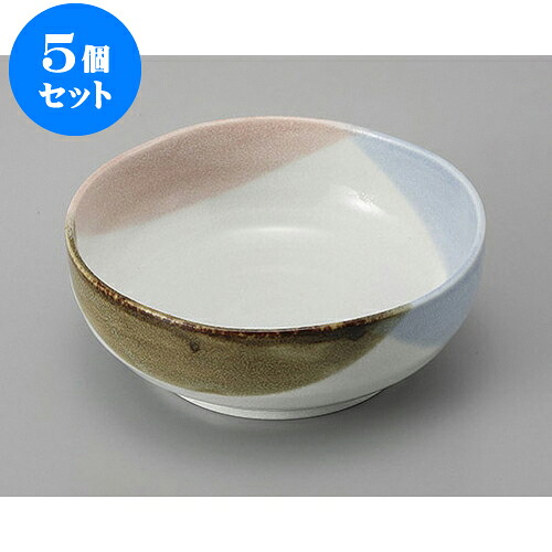 5個セット 鉢 三色塗分渕波3.0鉢 [9.6 x 3.7cm] | 小鉢 中鉢 ボウル ボール 食器 業務用 飲食店 カフェ うつわ 器 おしゃれ かわいい お洒落 可愛い ギフト プレゼント 引き出物 内祝い 結婚祝い 誕生日 贈り物 贈答品 おすすめ 取り皿 食器セット