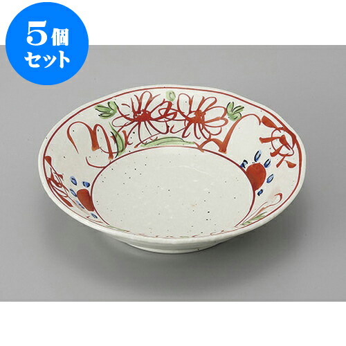 5個セット 鉢 粉引手描万暦5.0浅鉢 [17 x 4cm] | 小鉢 中鉢 ボウル ボール 食器 業務用 飲食店 カフェ うつわ 器 おしゃれ かわいい お洒落 可愛い ギフト プレゼント 引き出物 内祝い 結婚祝い 誕生日 贈り物 贈答品 おすすめ 取り皿 食器セット