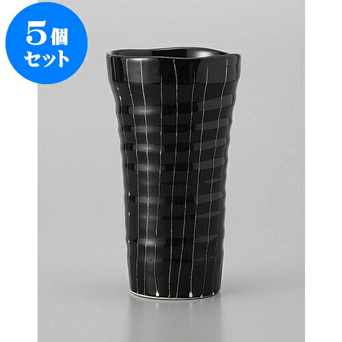 5個セット 焼酎カップ 黒白十草焼酎カップ [8.5 x 15cm 400cc] | 焼酎 ロックカップ コップ 焼酎カップ バー bar 晩酌 人気 おすすめ 食器 業務用 飲食店 カフェ うつわ 器 おしゃれ かわいい ギフト プレゼント 引き出物 誕生日 贈り物 贈答品 食器セット