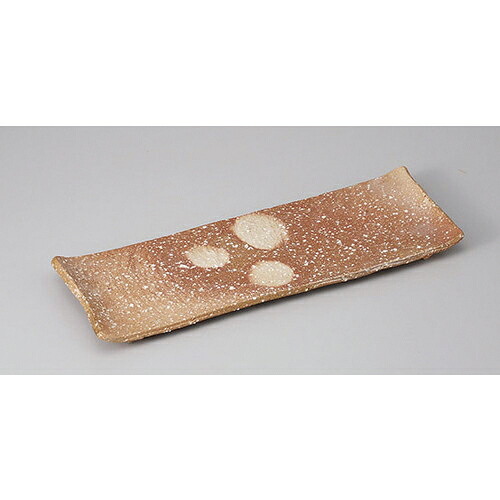 長角盛皿 伊賀風焼締長角大皿(手造) [34.5 x 12 x 2.5cm] 土物 | 盛り皿 盛皿 人気 おすすめ フルーツ皿 パーティー パスタ皿 食器 業務用 飲食店 カフェ うつわ 器 ギフト プレゼント 引き出物 誕生日 贈り物 贈答品 おしゃれ かわいい