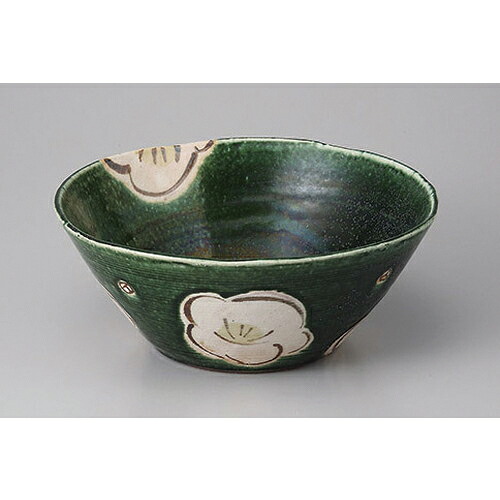 変形盛鉢 織部椿盛鉢 [22 x 9cm] 土物 | 盛り鉢 盛鉢 万能 取り鉢 おすすめ 食器 業務用 飲食店 カフェ うつわ 器 おしゃれ かわいい お洒落 可愛い おしゃれ かわいい お洒落 可愛い