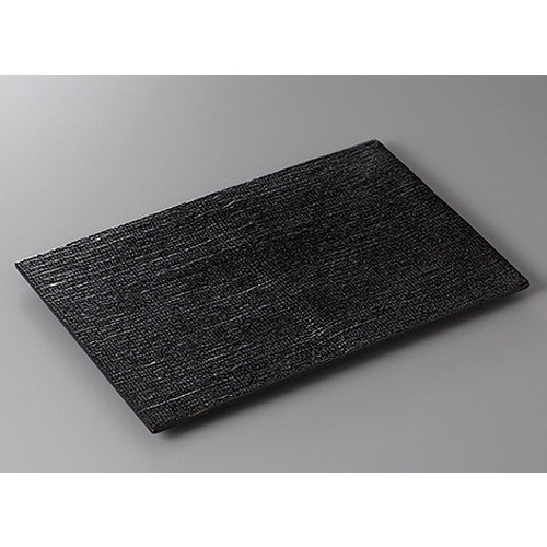 ☆ 長角盛皿 ☆いぶし黒寿司皿 [ 31 x 20 x 1.7cm ] | 盛皿 和食 取り皿 居酒屋 人気 おすすめ 食器 業務用 ファミリー 飲食店 カフェ うつわ ホテル 家庭用 器 おしゃれ SNS 内祝い ギフト プレゼント パーティ 引き出物 誕生日 記念日 贈り物 贈答品 SNS｜せともの本舗