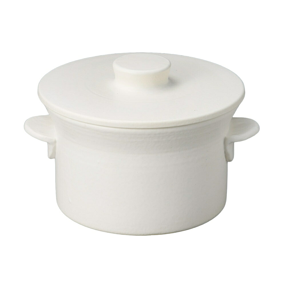 ペントーラカレー＆シチューポット　Ｗｈｉｔｅ [20.5×15cm 2200cc] | 業務用 贈答 プレゼント ギフト おしゃれ かわいい セット ごはん ご飯 鍋 土鍋