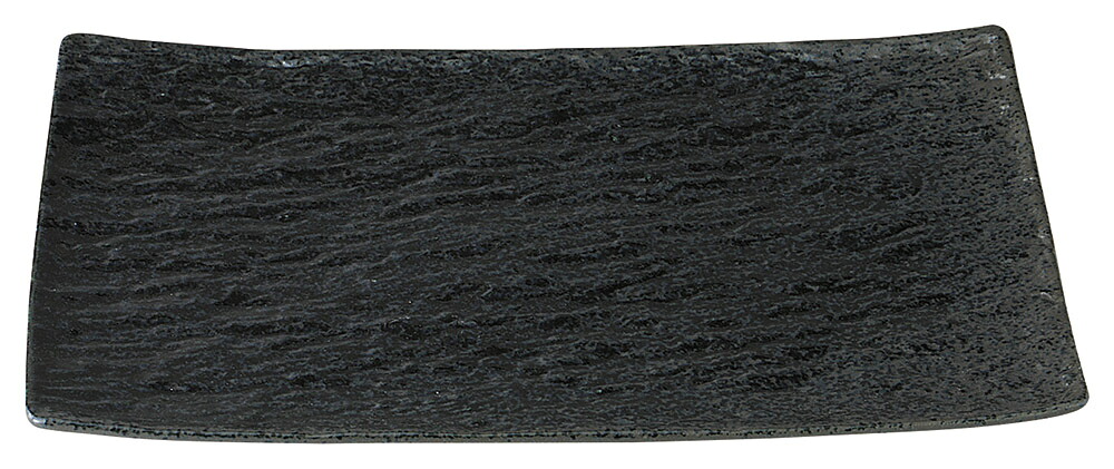 ペトラ　ブラック　長角３２cm皿 [30.5×20.5×2.4cm] | SNS インスタ映え おしゃれ かわいい かっこいい 和カフェ おうちカフェ 器 食器 和食器 洋食器 業務用 バイキング ビュッフェ 開店 ホテル