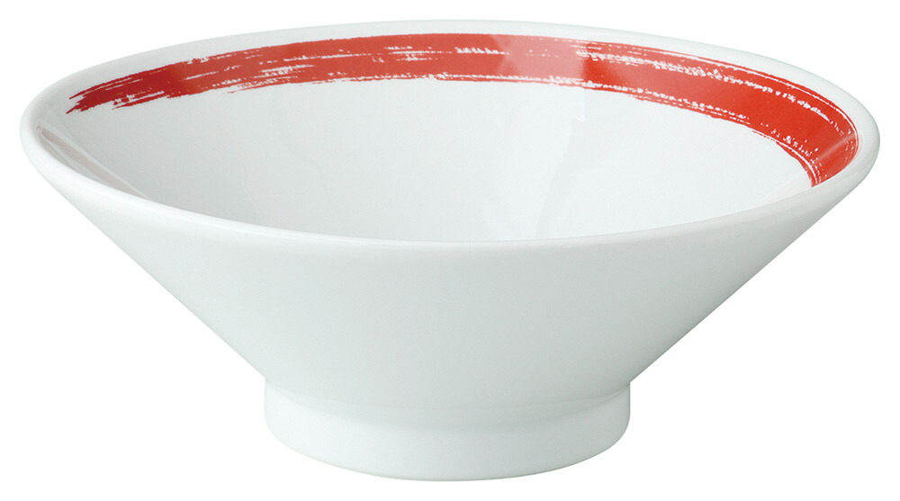 赤刷毛目　高浜反８．０丼 [25.4×9.4cm] | SNS インスタ映え おしゃれ かっこいい カッコイイ 中華料理 業務用 バイキング ビュッフェ 開店 アジア