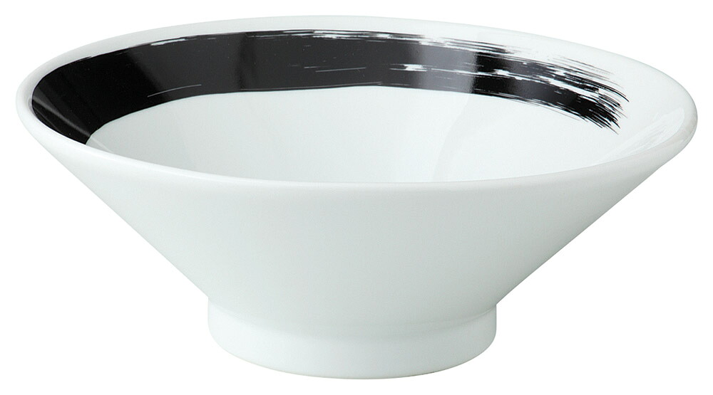 黒刷毛目　高浜反８．０丼 [25.4×9.4cm] | SNS インスタ映え おしゃれ かっこいい カッコイイ 中華料理 業務用 バイキング ビュッフェ 開店 アジア