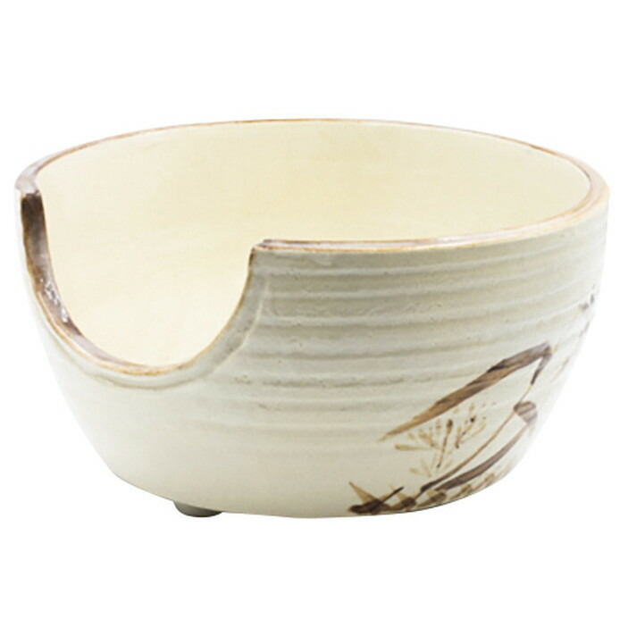 【陶器　三点セット　志野】景陶　紙箱 茶道具 茶箱用三点セット 陶器三点セット 陶器三つ揃 志野焼き