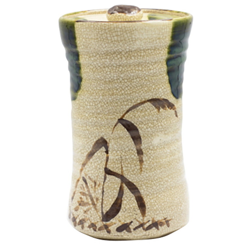 織部中置水指キネ型上（景陶作） 化粧箱入 [12×21.3cm 1270g] | 茶道具 茶道 裏千家 表千家 お抹茶 稽古用 茶会 茶席 水指 お点前 お土産 プレゼント ギフト 贈り物