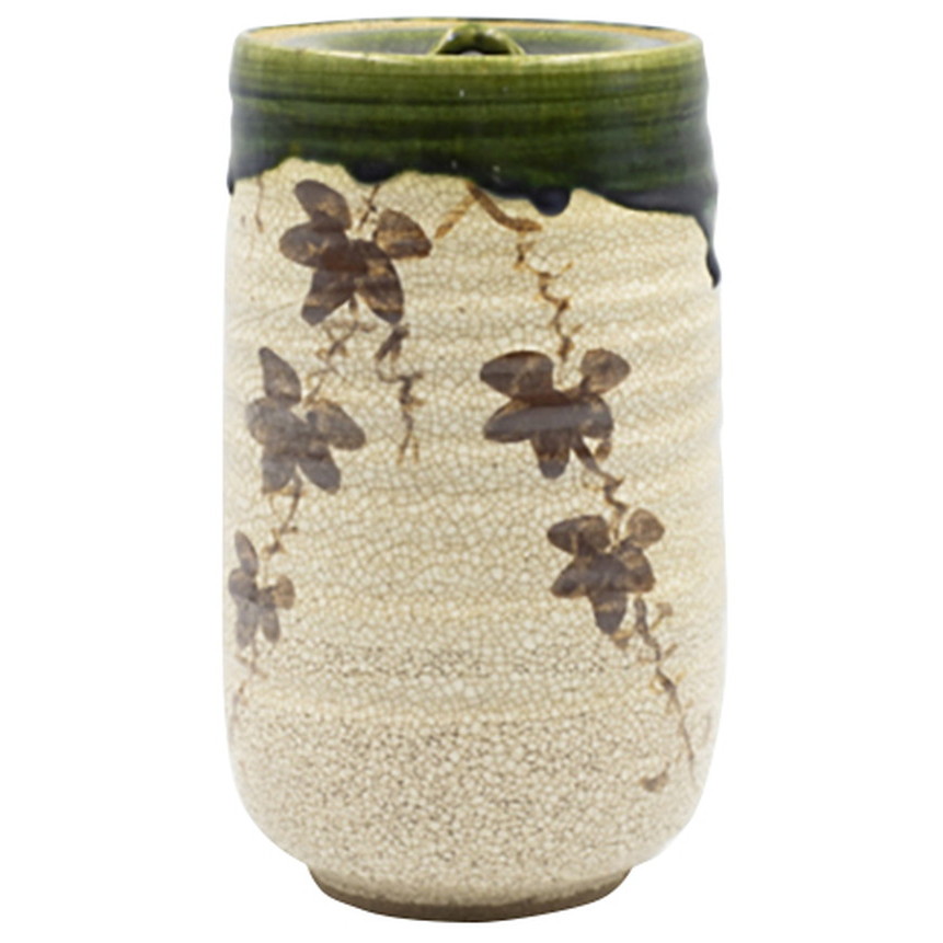 織部中置水指丸型上（景陶作） 化粧箱入 [12×21.3cm 1340g] | 茶道具 茶道 裏千家 表千家 お抹茶 稽古用 茶会 茶席 水指 お点前 お土産 プレゼント ギフト 贈り物