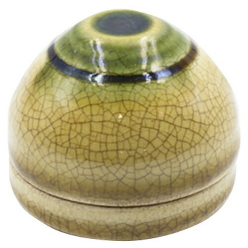 楽天市場】染付丸型香合 赤絵（洞華園作） 化粧箱入 [6×3cm 101g