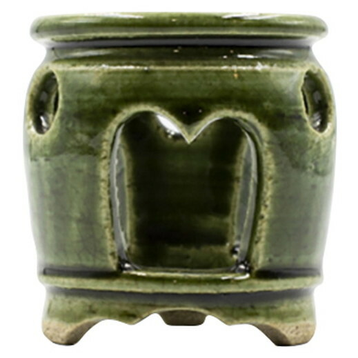 楽天市場】四滴茶入（鉄山作） 木箱入り [鉄釉5.5×10cm 92g/黄