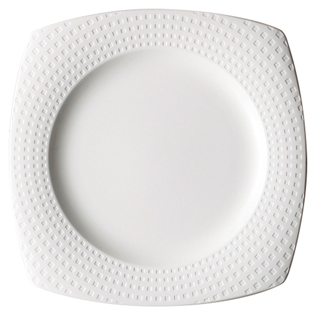 Arc International(アルクインターナショナル) サティニーク 25.5cmスクエアプレート [ 255 x 255 x H26mm ]| 中皿 サラダ パスタ 取り皿 プレート 人気 おすすめ 食器 洋食器 業務用 飲食店 カフェ うつわ 器 おしゃれ かわいい ギフト プレゼント 引き出物 誕生日