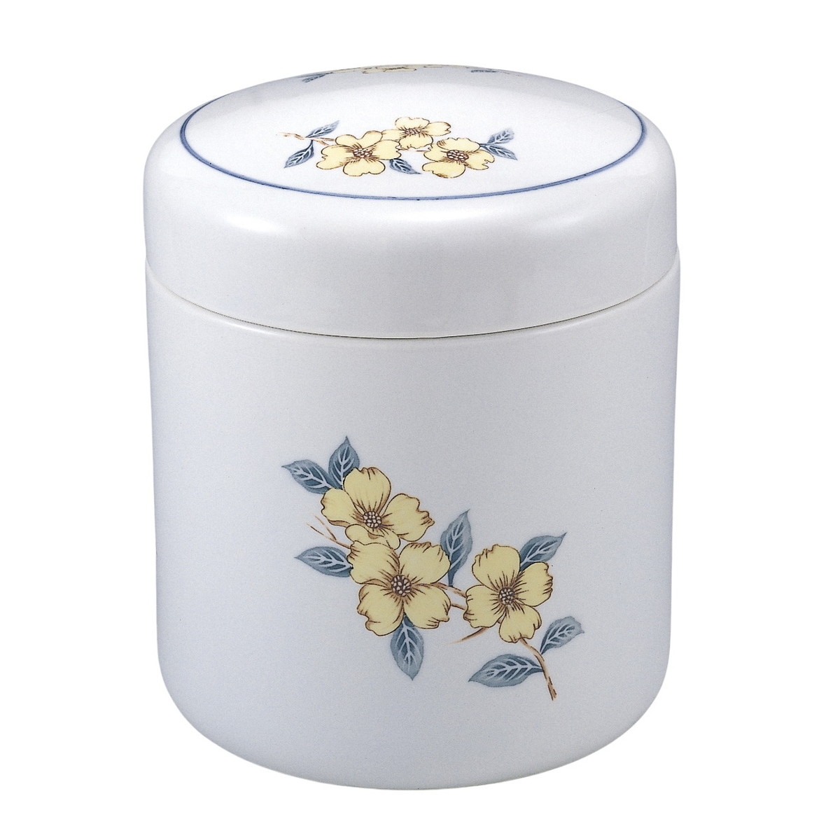 骨壺 花柄 花 [ 7寸 ] | 骨壷 仏具 供養 お盆 葬式 仏壇 手元供養 お彼岸 迎え火 お寺 お墓 仏様 仏前 盆 お坊さん お供え 佛具｜せともの本舗