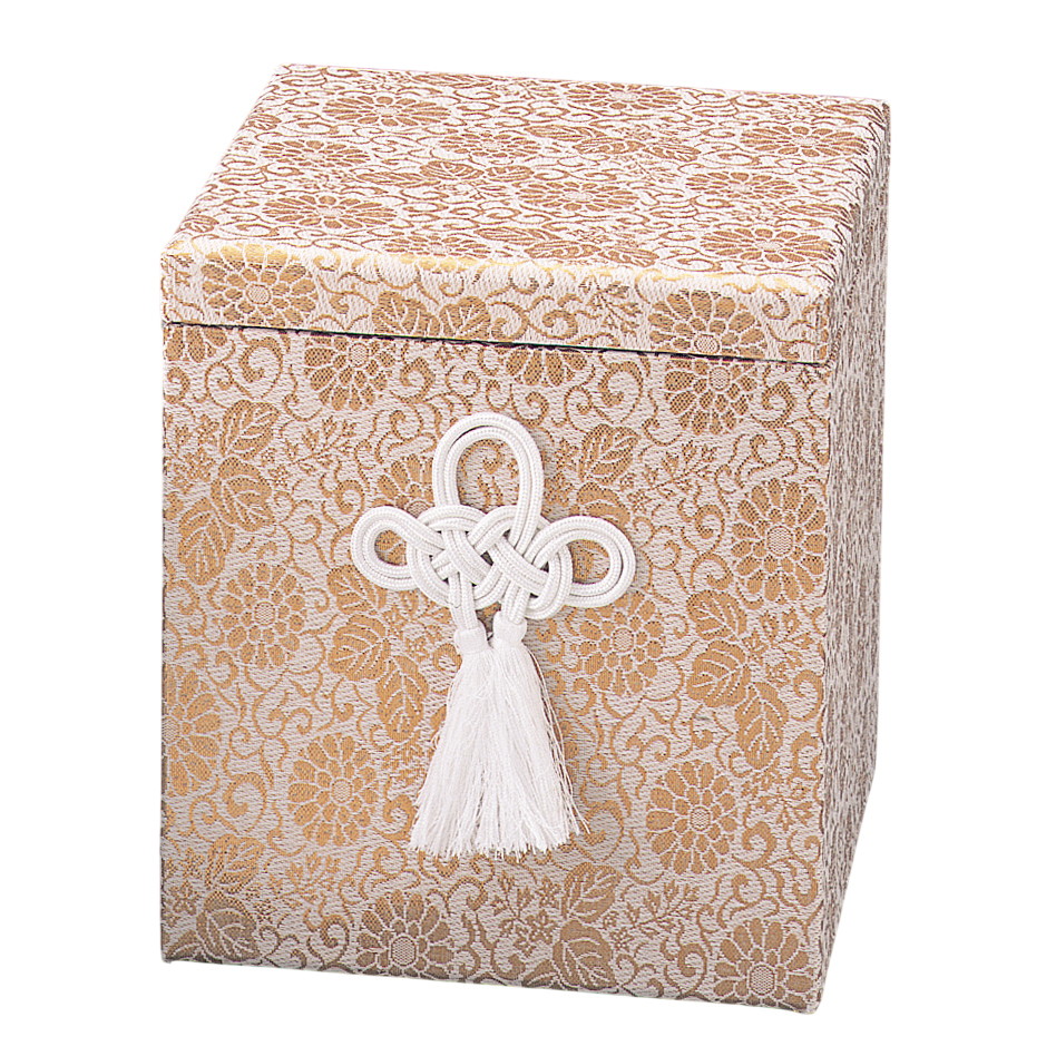 骨箱 広金箱(金） [ 7(深口)寸 ] | 骨箱 仏具 供養 お盆 葬式 仏壇 手元供養 お彼岸 迎え火 お寺 お墓 仏様 仏前 盆 お坊さん お供え 佛具｜せともの本舗
