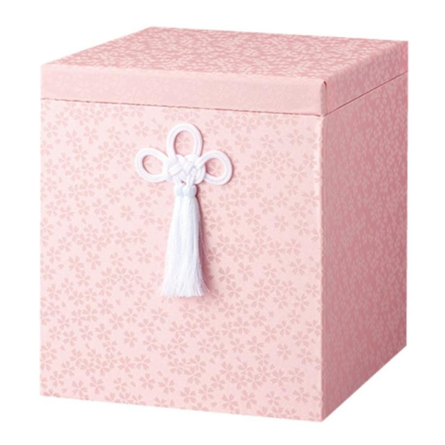 骨箱 うらら ピンク箱 [ 6寸 ] | 骨箱 仏具 供養 お盆 葬式 仏壇 手元供養 お彼岸 迎え火 お寺 お墓 仏様 仏前 盆 お坊さん お供え 佛具｜せともの本舗