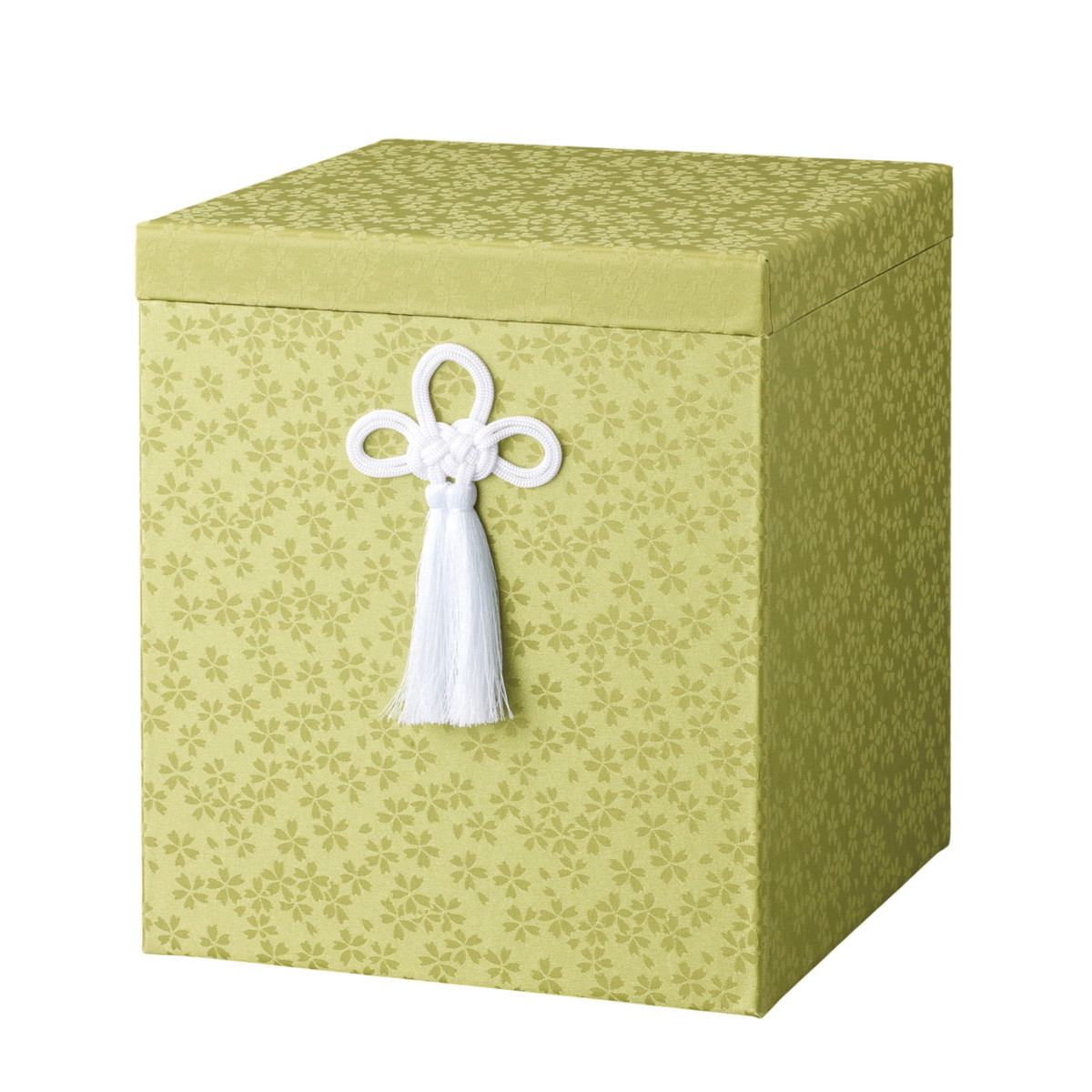 骨箱 うらら 緑箱 [ 6寸 ] | 骨箱 仏具 供養 お盆 葬式 仏壇 手元供養 お彼岸 迎え火 お寺 お墓 仏様 仏前 盆 お坊さん お供え 佛具｜せともの本舗