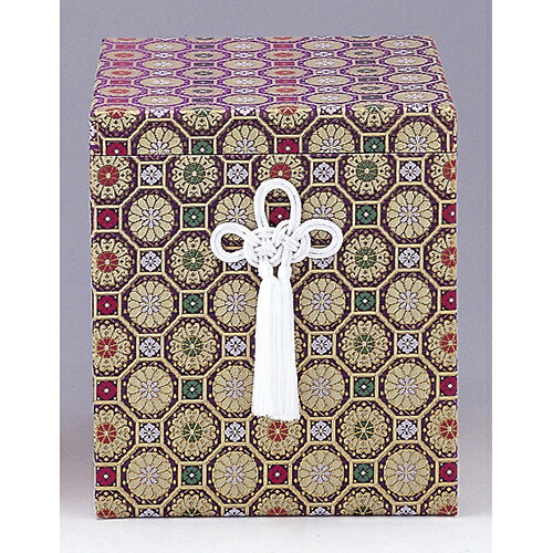 骨箱 金襴亀甲柄箱(四角) 6寸壷用 [6寸壷用] | 仏具 仏壇 お盆 お彼岸 迎え火 供養 お寺 お墓 仏様 仏前 盆 お坊さん お供え 手元供養 佛具｜せともの本舗