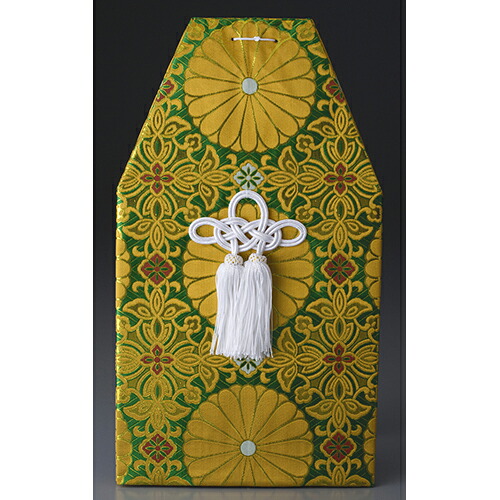 骨覆 上金襴覆 6寸壷用 緑 [6寸桐箱用] | 仏具 仏壇 御盆 お大悟 迎え火 供養 お寺さま お墓 仏様 仏前 盆 おお坊っちゃん お供え 手元供養 佛具