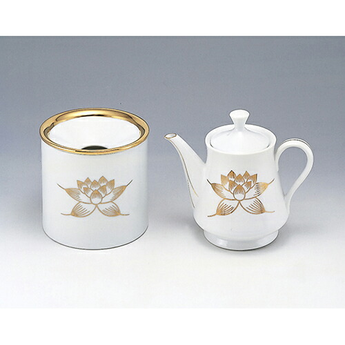 楽天市場】水差しセット 白 青磁 31005 31006 和柄 日本 絵 画 仏具