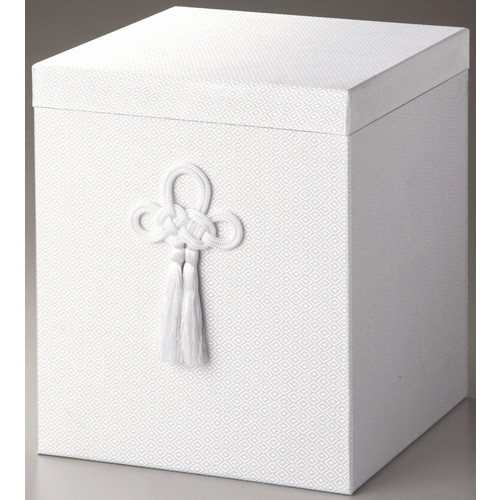 骨箱 白箱 5寸骨壷用 [5寸骨壷用] | 仏具 仏壇 お盆 お彼岸 迎え火 供養 お寺 お墓 仏様 仏前 盆 お坊さん お供え 手元供養 佛具