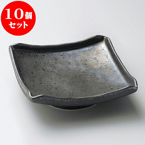 10個セット 向付 金結晶正角向付 [ 14.5 x 14.3 x 4.8cm ] | 和食器 鉢 小鉢 ボウル 浅鉢 料亭 ホテル 食器 業務用 飲食店 カフェ うつわ 器 おしゃれ かわいい ギフト プレゼント 内祝い 誕生日 贈り物 贈答品 おすすめ 食器セット｜せともの本舗