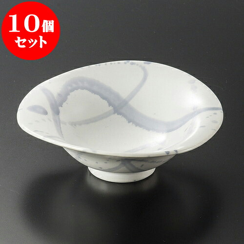 10個セット 向付 白マット呉須散らしなぶり向付 [ 15.4 x 15.1 x 5.3cm ] | 和食器 鉢 小鉢 ボウル 浅鉢 料亭 ホテル 食器 業務用 飲食店 カフェ うつわ 器 おしゃれ かわいい ギフト プレゼント 内祝い 誕生日 贈り物 贈答品 おすすめ 食器セット