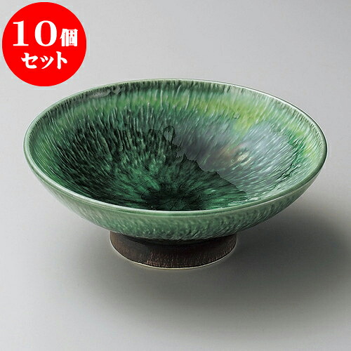 10個仕掛ける 向付 緑釉黄流しとちり台地向付 [ 16 x 6糎 ] | 和食器 鉢 小鉢 どんぶり鉢 浅鉢 食べ物屋 泊まり 食器 御役目用 飲食店 喫茶店 うつわ 器 今めかしい 愛くるしげ 差し上げ物 差し上げ物 内祝い 生まれ落ちる日 差し上げ物 差しあげる品 おすすめ 食器仕掛ける